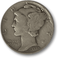 Vintage coin with detailed engraving