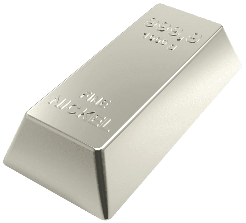 A shiny silver bullion bar with markings.